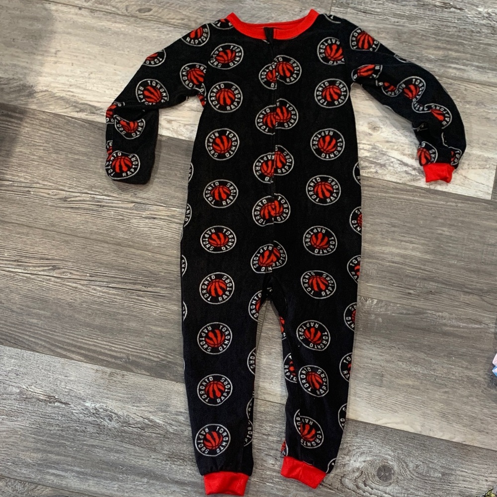 Kids Black and Red Raptors One Piece
